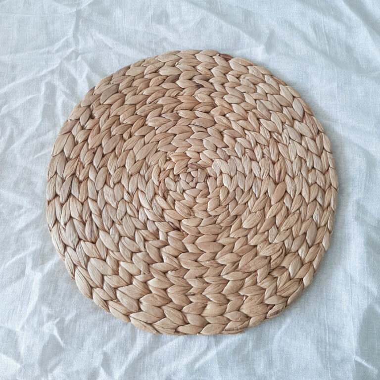 Rieten placemats rond dreamondecor.nl